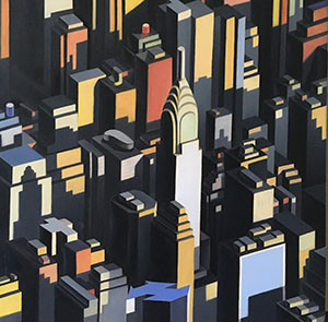 Image of the painting, Chrystler Building by Glen Hansen